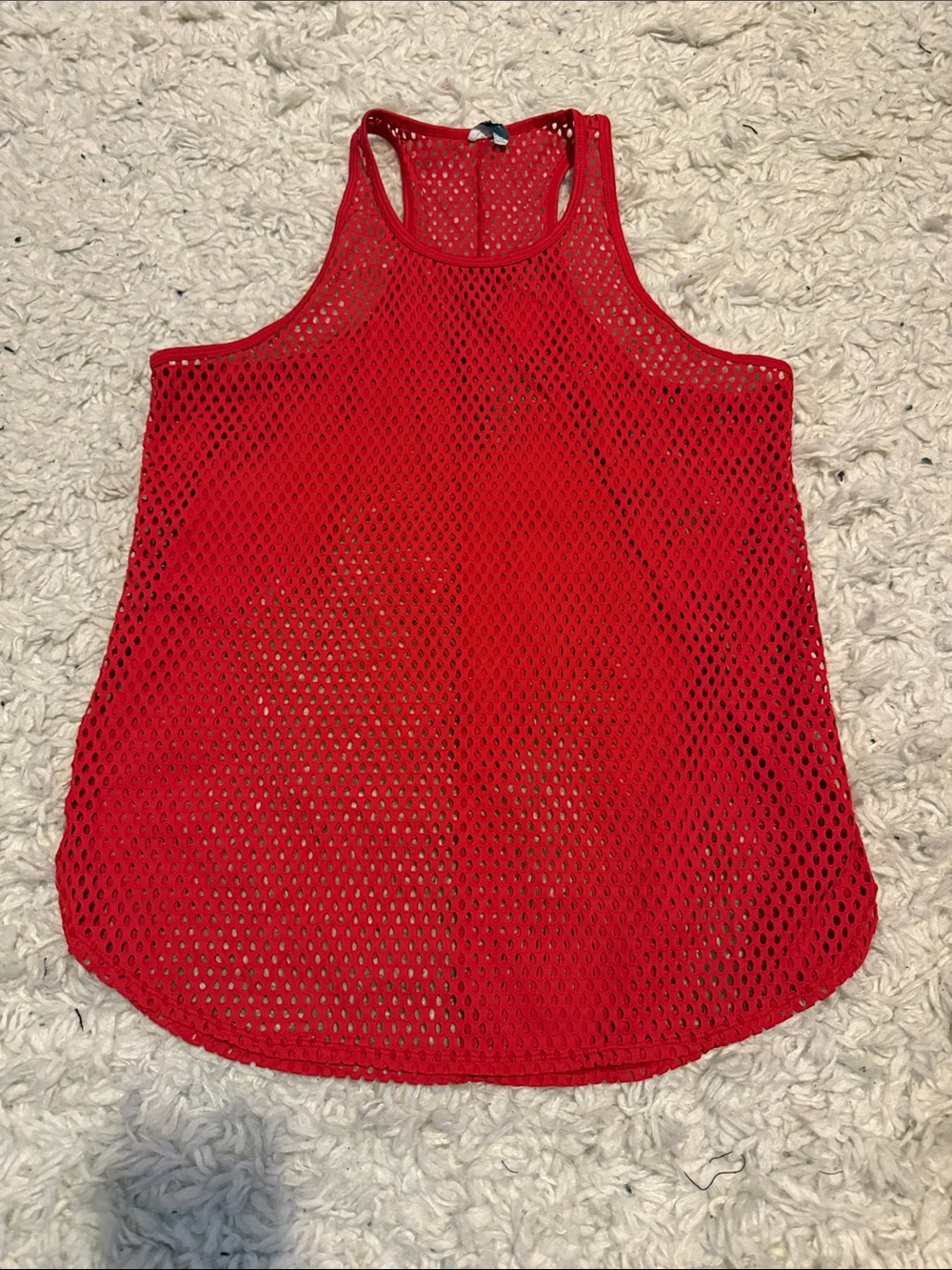 Xersion Bright Red Mesh Performance Tank